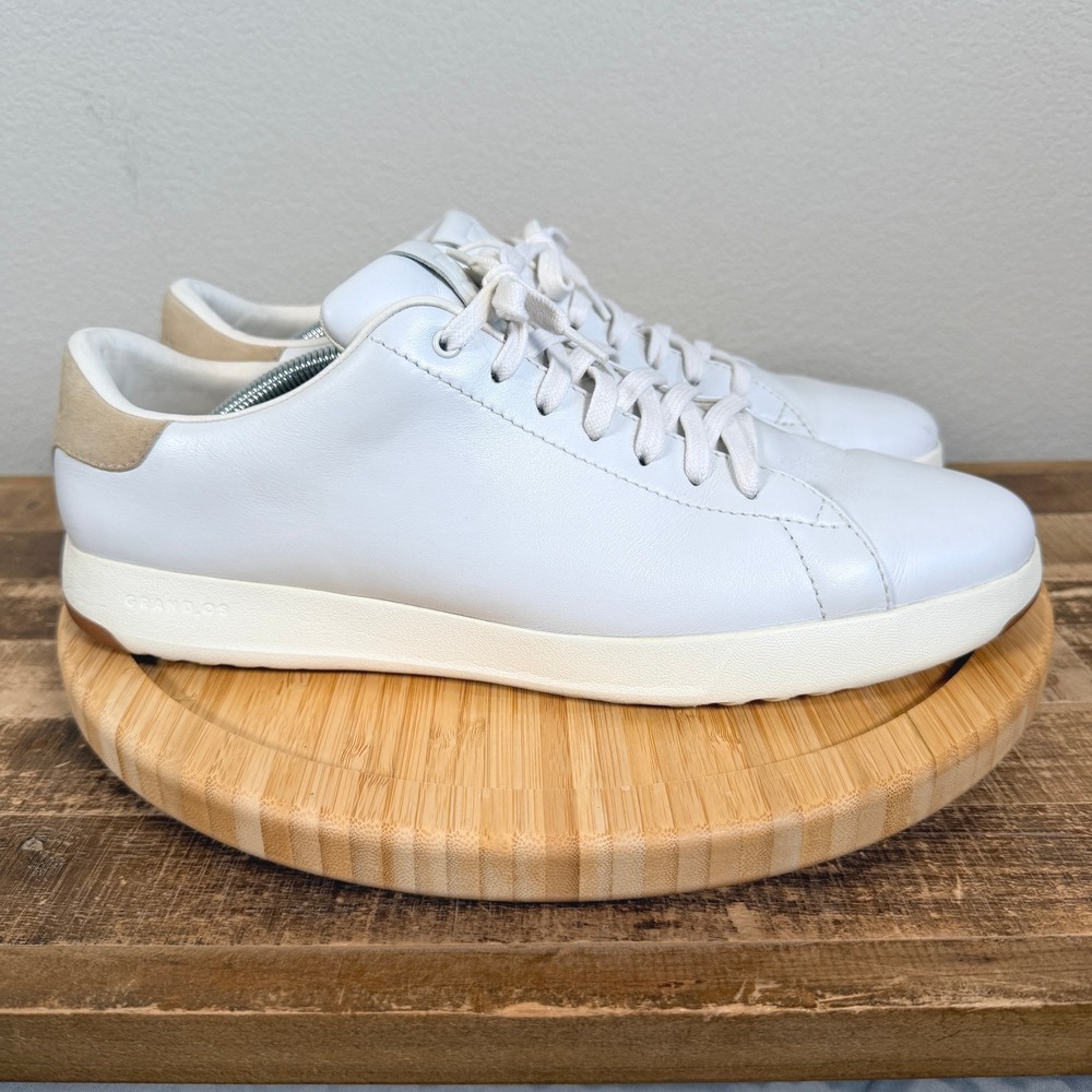 Cole Haan GrandPro Tennis Sneakers Mens 12M White Leather C22584 Low Top